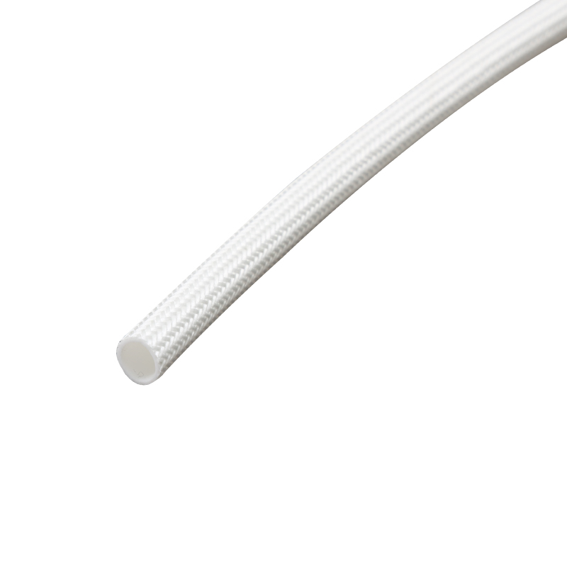 Manicotto in fibra di vetro siliconica Manicotto intrecciato in fibra di vetro rivestito in silicone resistente alle alte temperature Manicotto in fibra di vetro siliconica Manicotto intrecciato in fibra di vetro rivestito in silicone resistente alle alte temperature