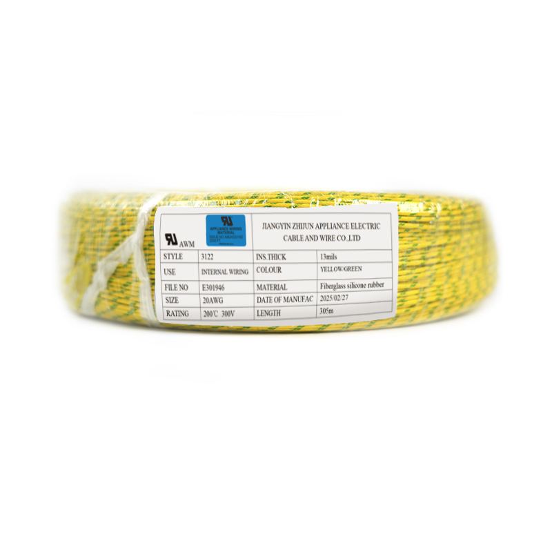 Filo di silicone intrecciato in fibra di vetro resistente alle alte temperature UL3122 a 7 conduttori 18awg Filo di silicone intrecciato in fibra di vetro resistente alle alte temperature UL3122 a 7 conduttori 18awg